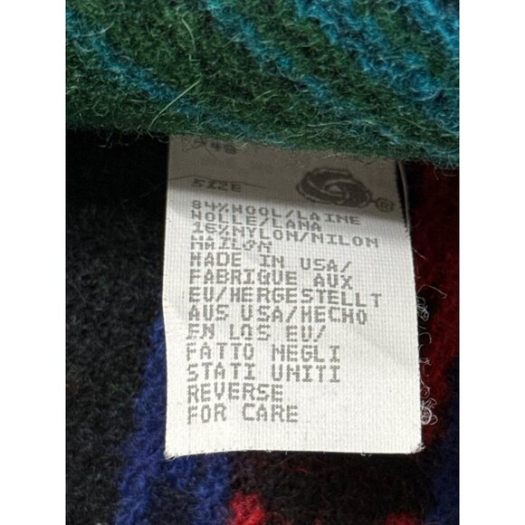 Woolrich Women's Multicolor Southwestern Wool Sleeveless Vest Sz L - Picture 6 of 7